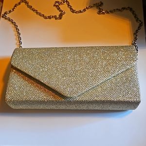 Evening clutch gold sparkly